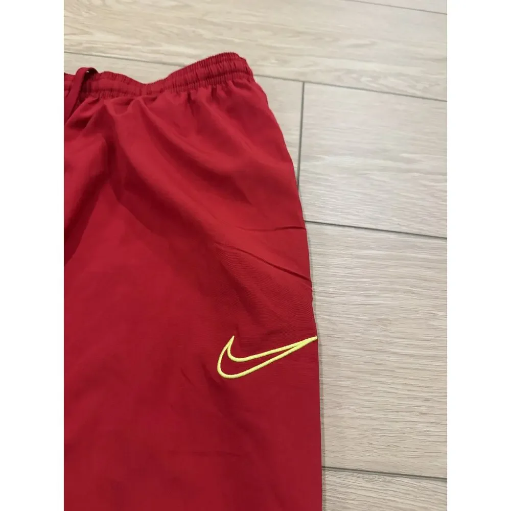 Nike Dri-Fit Woven Soccer Pants Mens Size Large Red Mesh Inner Vents CW6128 687